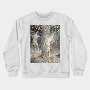 William Blake - The Temptation and Fall of Eve, 1808 Crewneck Sweatshirt